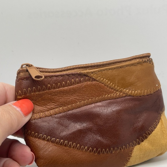 Vintage Unisex eel skin coin purse key holder - Picture 8 of 11